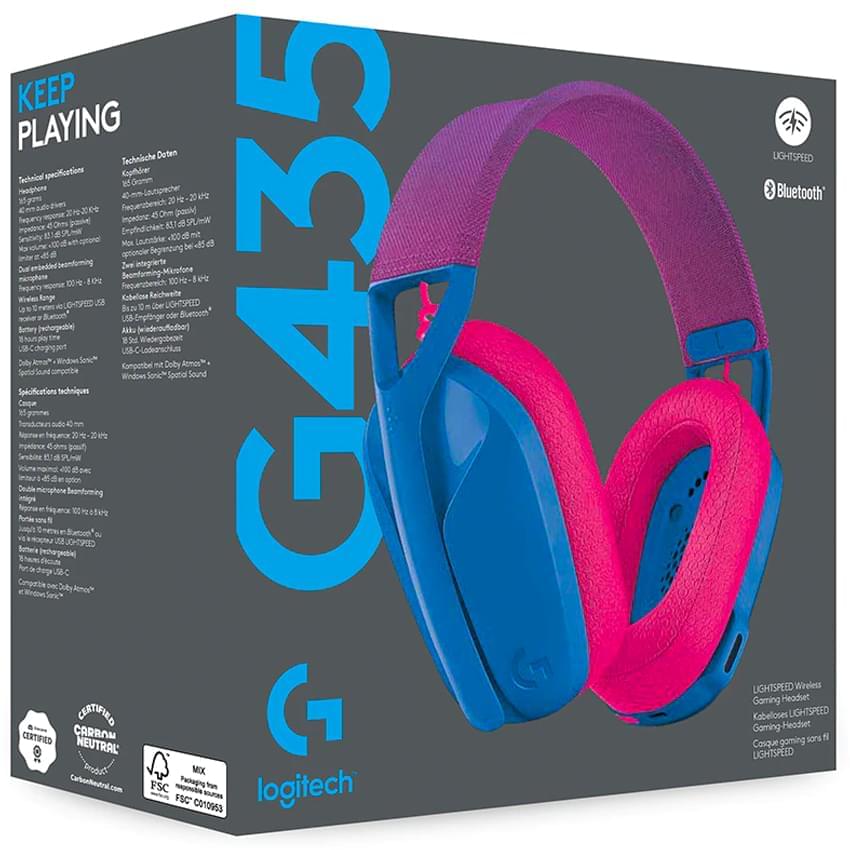 Auricular Bluetooth Logitech G435 Blue